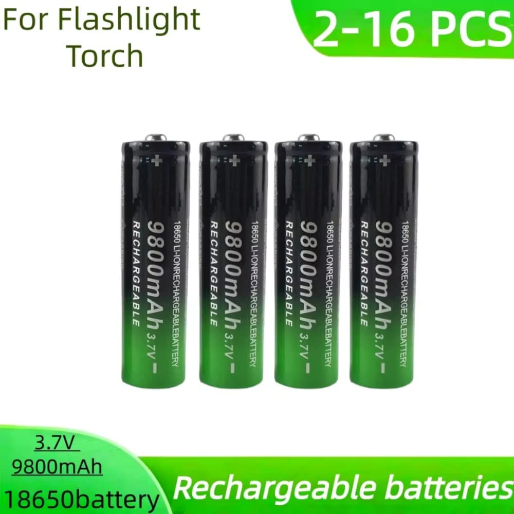 2025 neue Schnelle Lade 18650 Batterie Hohe Qualität 9800 mah 3,7 V 18650 Li Ion Batterie Taschenlampe Lade Batterie