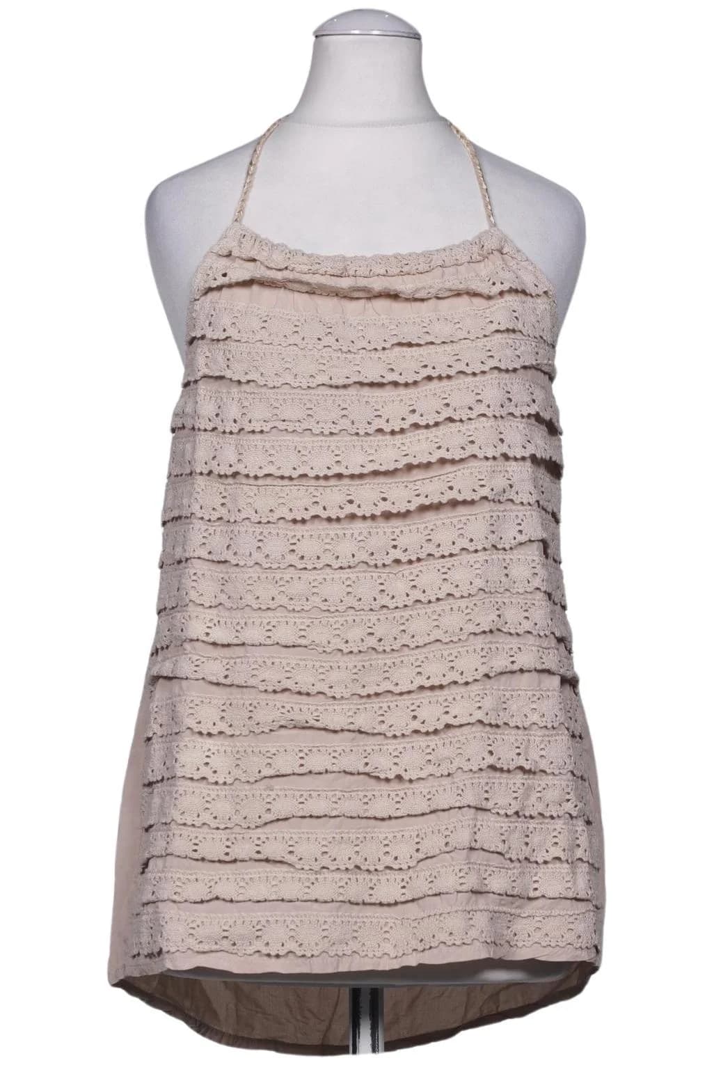 Uno Piu Uno Damen Bluse, Beige, Gr. S
