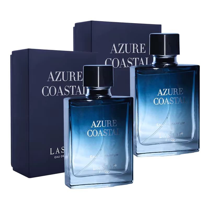 LASTAR Herrenparfüm, Zwei Flaschen Insgesamt 100ml/3,38fl.oz, Moschus, Langanhaltender Duft, Weihnachts-/Neujahrsgeschenke