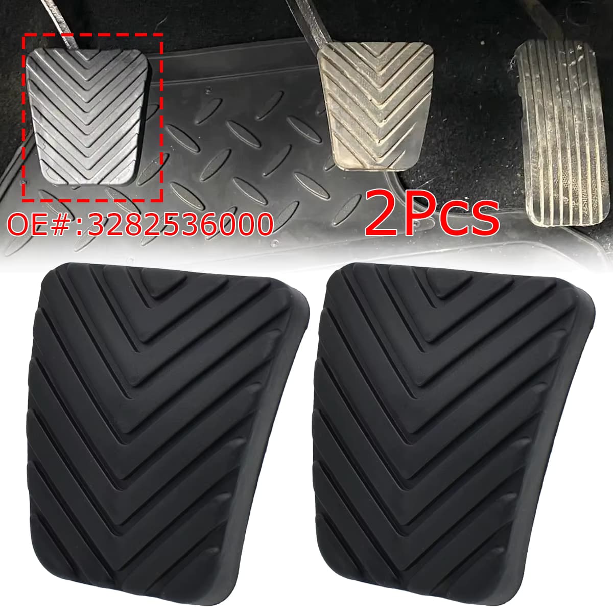2 stücke Auto Bremse Kupplung Pedal Gummi Pad Abdeckung Für Kia Sportage 2004 - 2019 Hyundai Accent Elantra Tucson tiburon Sonata Veloster