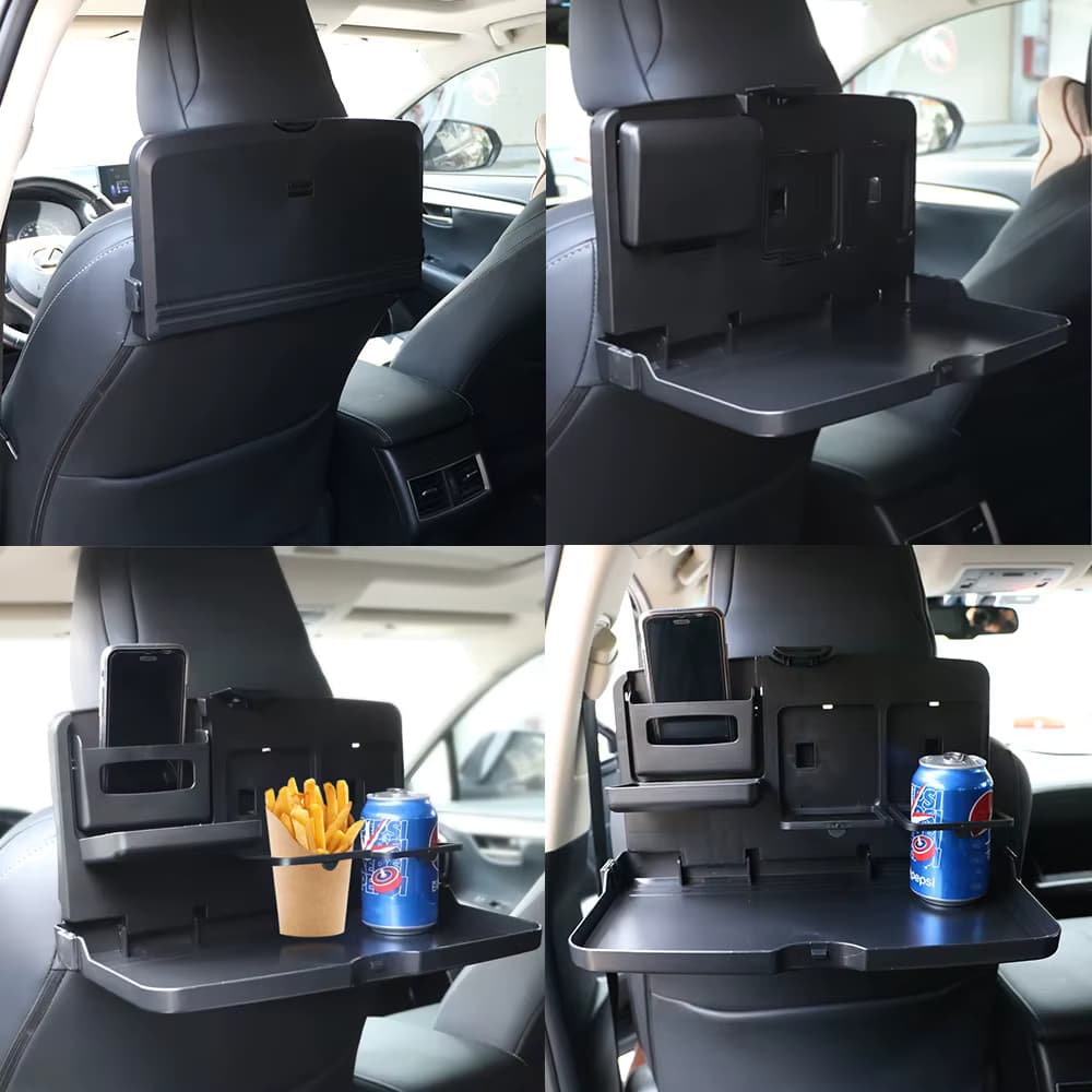 Auto Tablett Tisch Auto Rücksitz Tisch Esszimmer Trinken Tasse Halter Klapp Tablett Auto Innen Lagerung Regal Auto-Styling