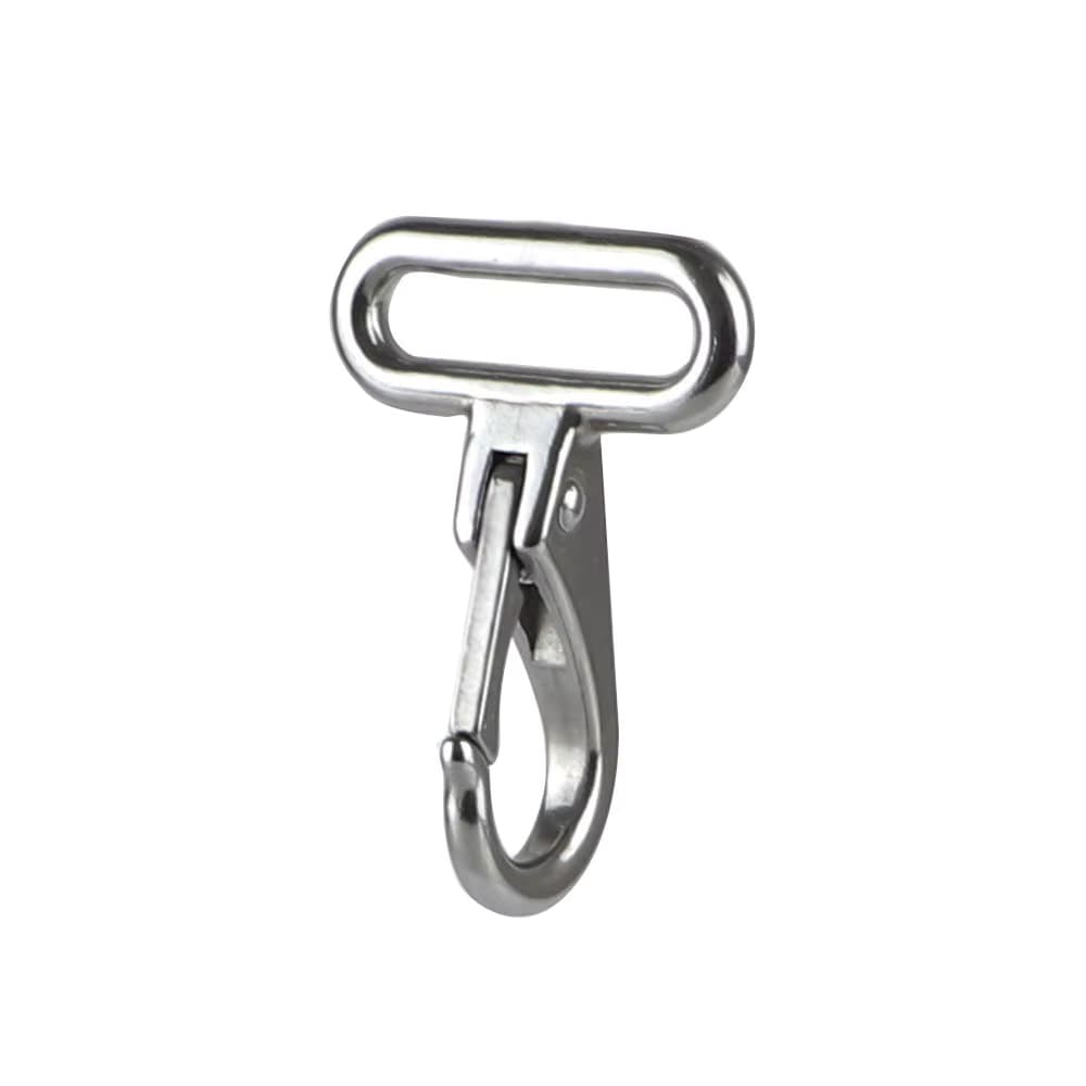 Karabinerhaken mit quadratischem Ring, Schnellverschluss-Karabinerhaken aus Edelstahl 316, Bootsfesseln für Segelgeräte, Yacht