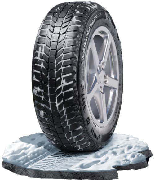 General Snow Grabber Plus ( 225/75 R16 104T EVc, με την προστασία ζάντας ). Offer from Elastika-Online GR.