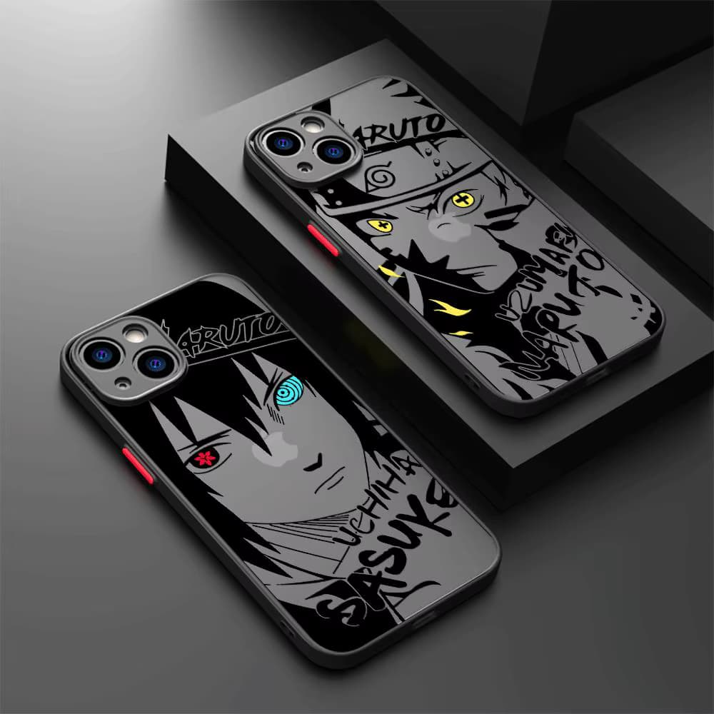 Anime Cool-N-Narutos Handyhülle für Apple iPhone 13 14 Plus 15 Pro Max 11 Pro 12 Mini XR 8 SE 7 6S XS MAX Matte stoßfeste Abdeckung