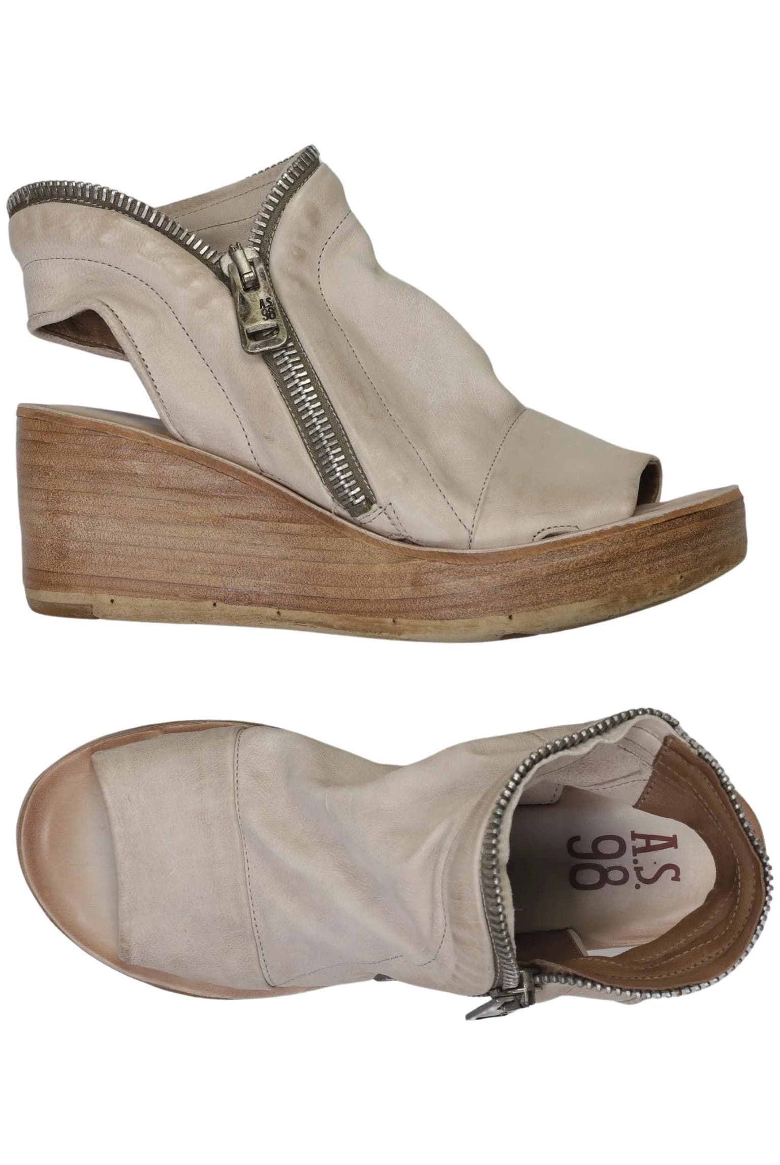 A.s.98 Damen Sandalen, Beige, Gr. EU 40