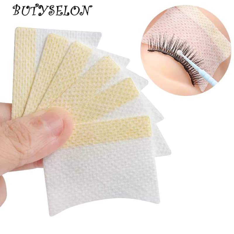 40Pcs Einweg Baumwolle Wimpern Patch Aufkleber Für Entfernen Wimpern Auge Pads Patch Wimpern Verlängerung Weibliche Make-Up-Tools