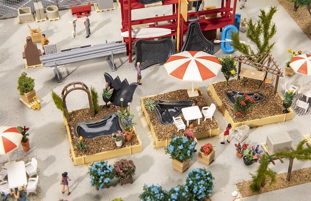 Ausgestaltungs-Set Garten-Center. Angebot von Modellbau-Universe - die Adresse für Modellbau.