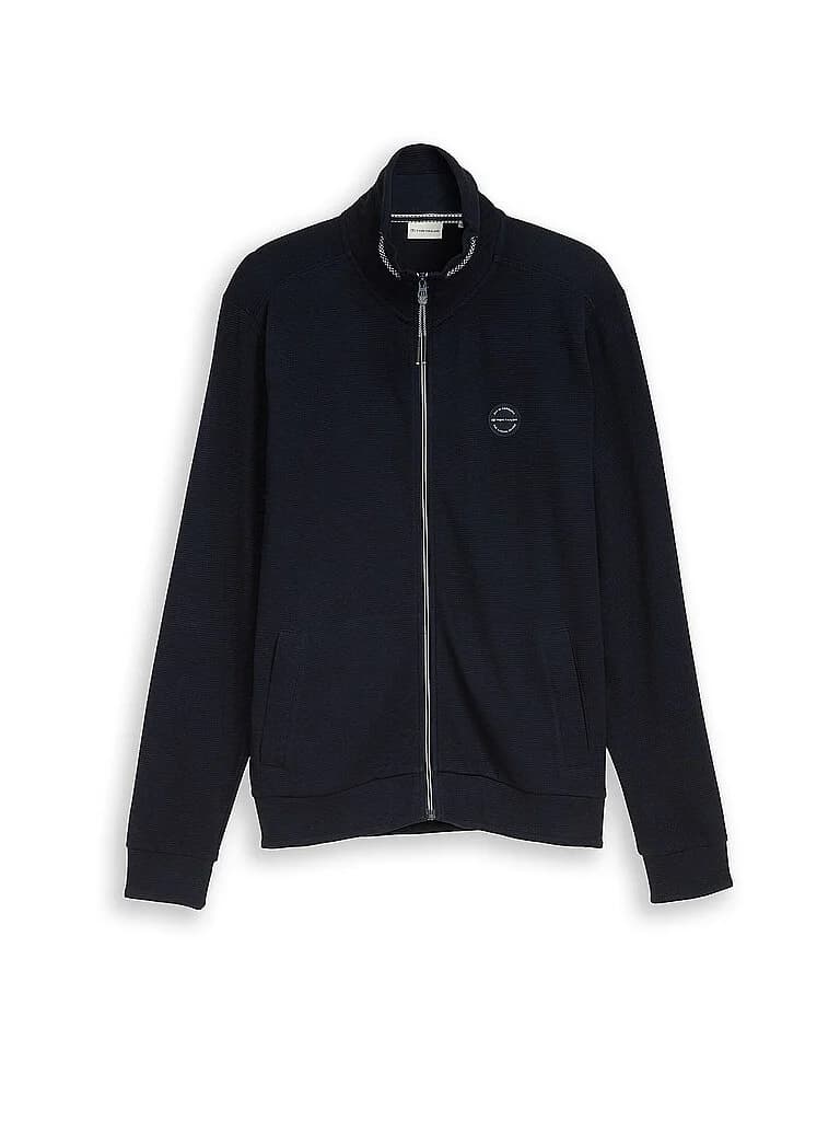 TOM TAILOR Sweatjacke blau | L