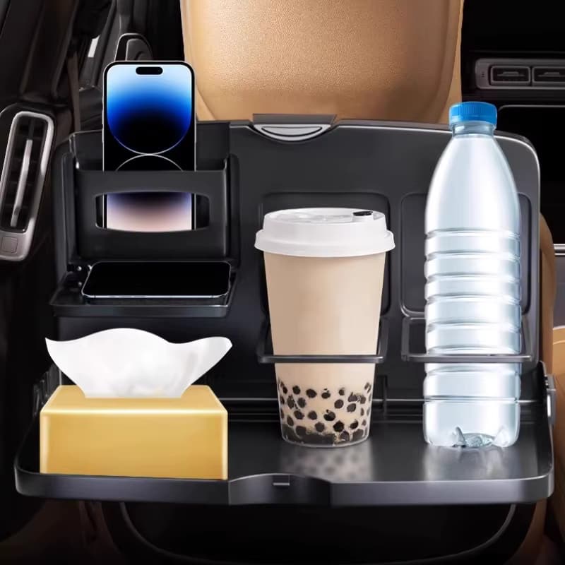 Auto Tablett Tisch Auto Rücksitz Tisch Esszimmer Trinken Tasse Halter Klapp Tablett Auto Innen Lagerung Regal Auto-Styling