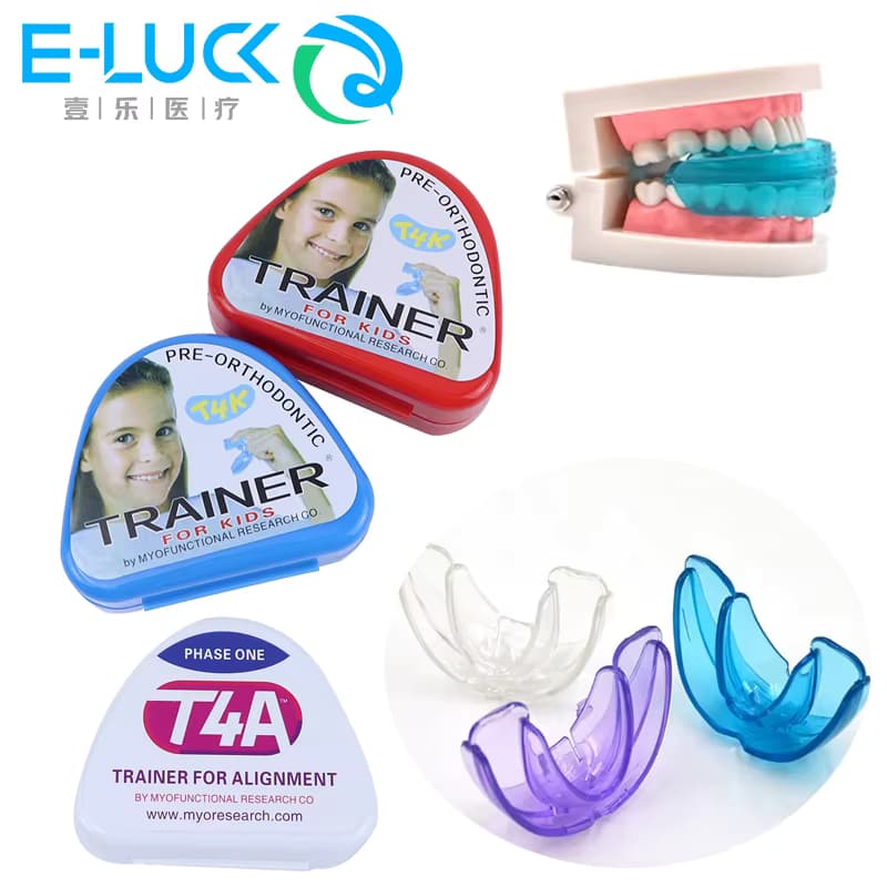 Dental Kieferorthopädische Hosenträger Kinder Zähne Trainer Kieferorthopädische Appliance Ausrichtung Trainer Kinder Zähne Retainer Mund Schutz T4K