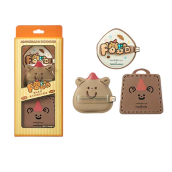 AMORTALS - Tunee Goods Collection Dark Choco Complexion Puffs - puff*2 & case - Croissant Combo. Offer from Stylevana PT.