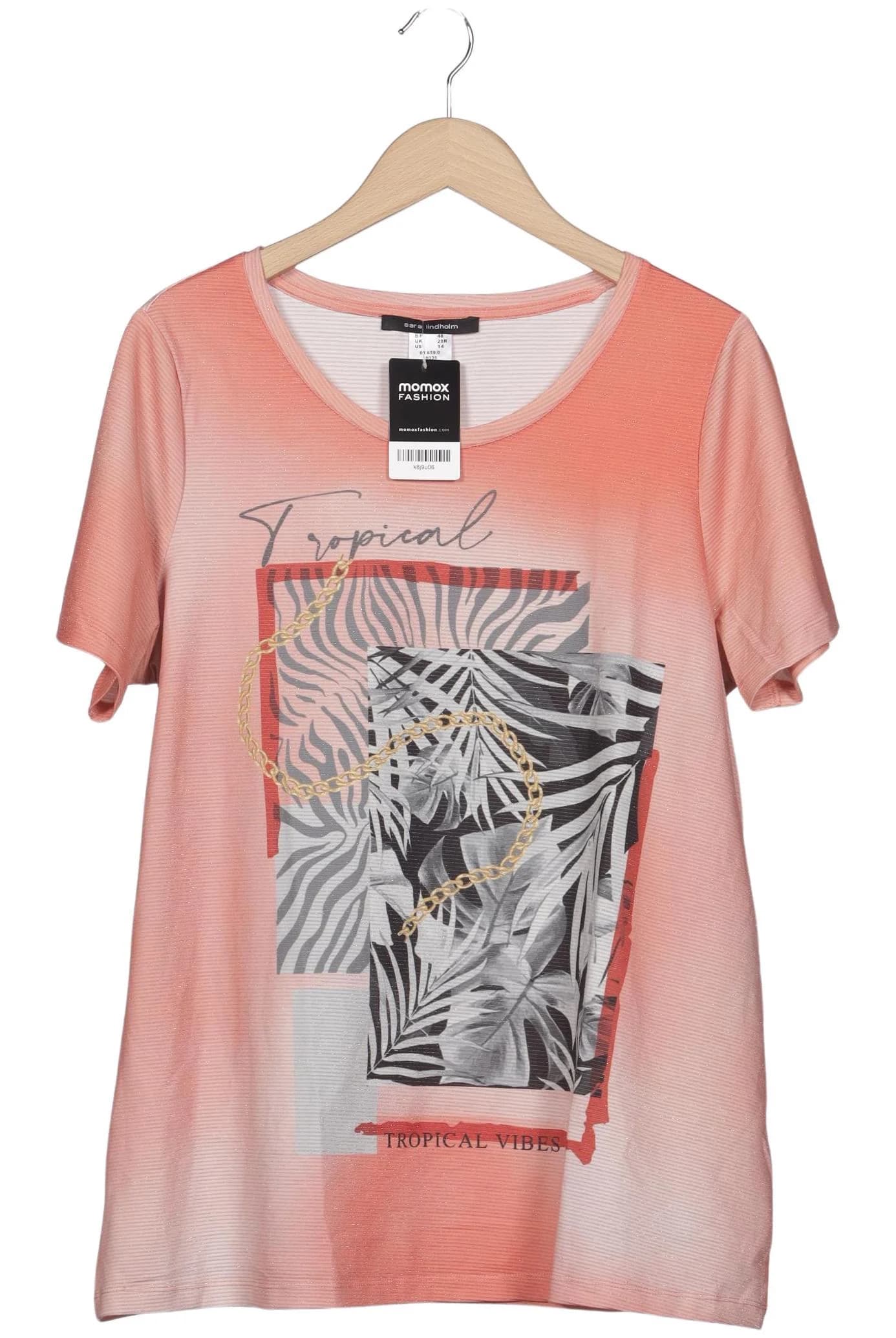 Sara Lindholm Damen T-Shirt, Pink, Gr. EU 46