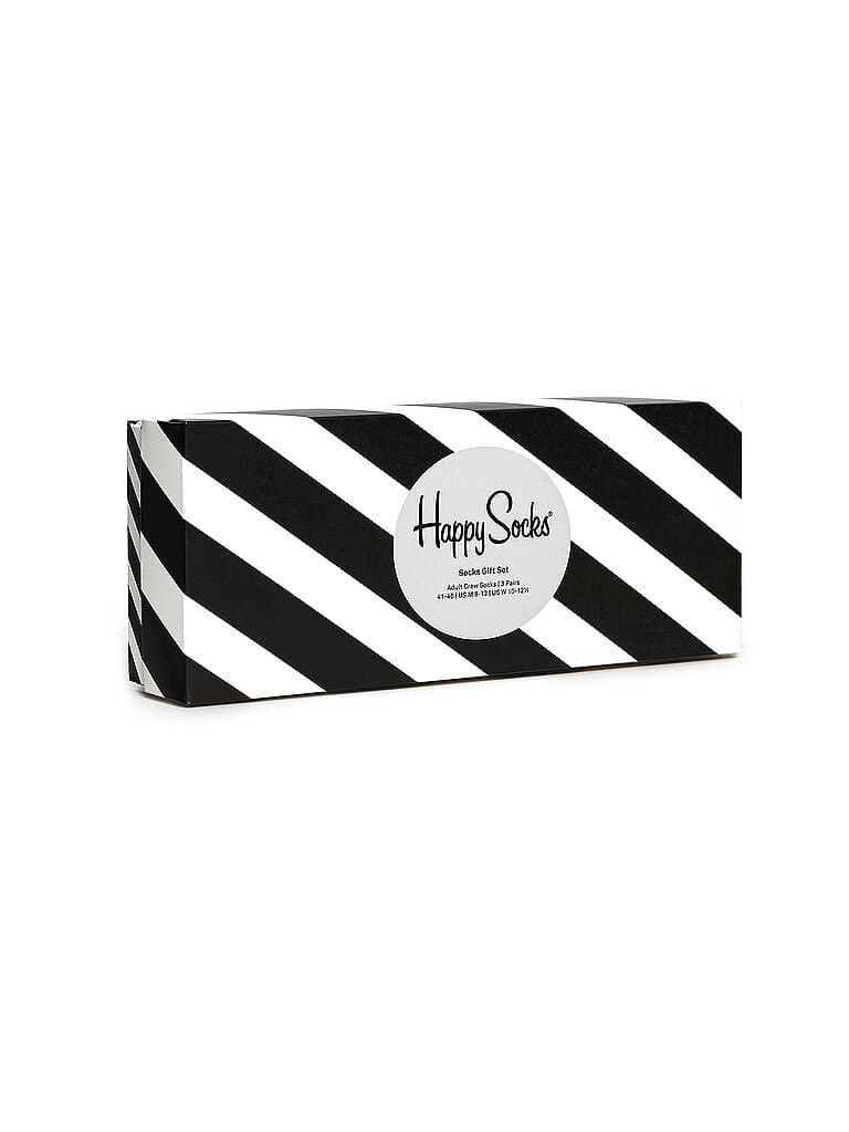 HAPPY SOCKS Herren Geschenkbox Socken BLACK & WHITE 4-er Pkg 41-46 black schwarz