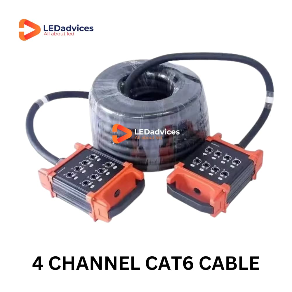 30 m 4 mehrkanaliges CAT6-Schlangenkabel für AV-Events SF/UTP Doppelschild mehrsträngiges reines Kupfer RJ45 Gigabit
