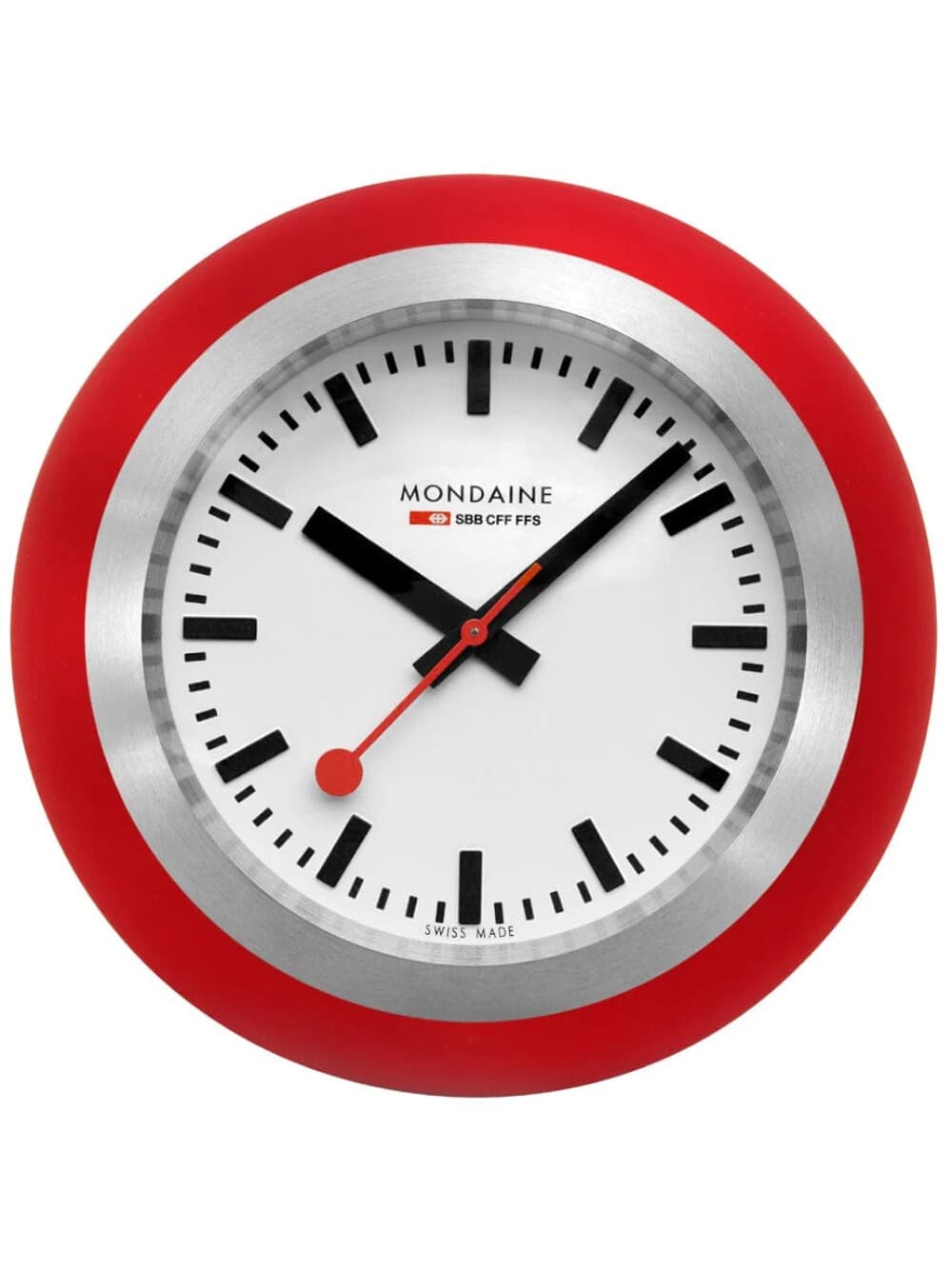 Mondaine A660.30335.16SBP Rote Tisch Uhr 60mm 30ATM