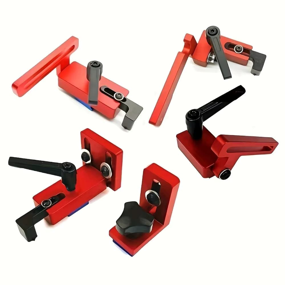 Holzbearbeitung T Track Limiter Gehrung Zaun Stecker Aluminium Legierung Gehrung Track Stop Block Säge Tisch Schiebe Halterung Rutsche Begrenzer