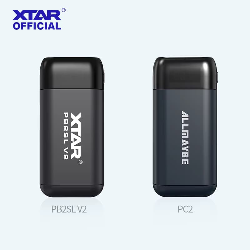 XTAR PB2SL V2 Akku-Ladegerät QC3.0 Smart Charge Typ C USB DIY Powerbank 18650 20700 21700 Wiederaufladbares Tragbares Ladegerät