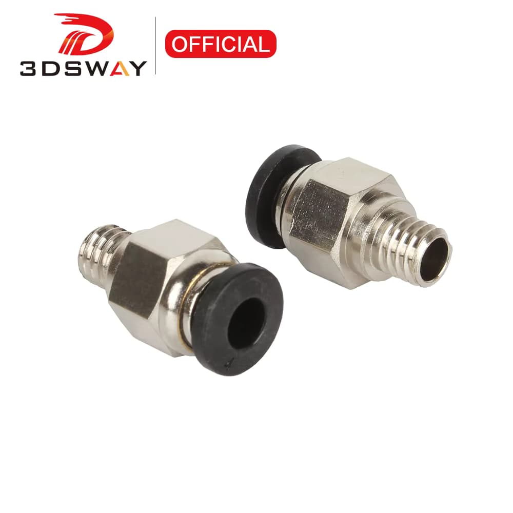 3DSWAY 3D Drucker Teil PC4-M6 Pneumatische Schnell Anschluss Fernbedienung Zuführung Rohr Gerade Durch Schnell Stecker 6MM Stecker