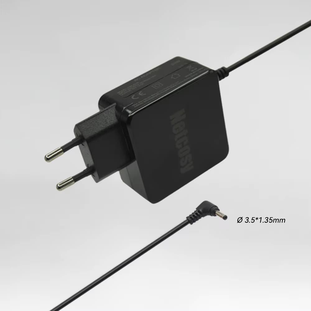 12V 2A 24W 3,5*1,35mm Verpacktes Laptop-Ladegerät AC DC Adapter Netzteil Ersatzladegerät Kompatibel mit Connex SwiftBook