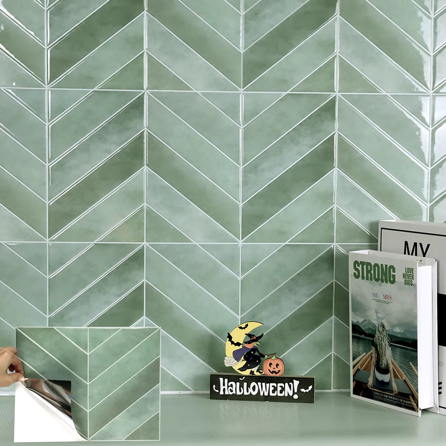 5/10 Blatt 3D Selbstklebende Tapetenfliesen DIY Abzieh- und Aufkleb-Wandfliesen