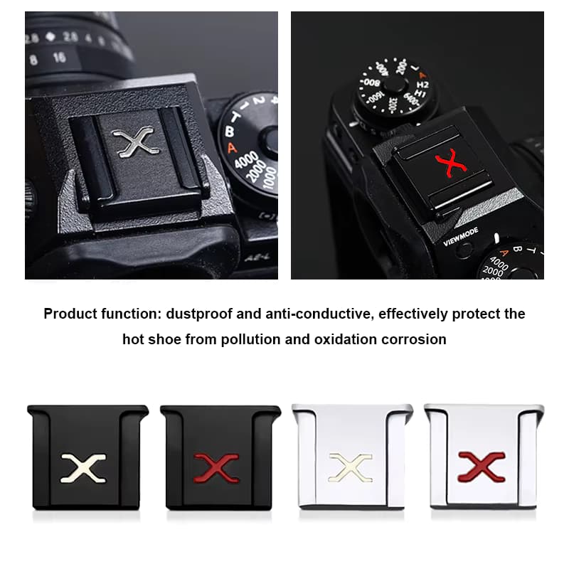 Metall X Blitzschuh Fuji Blitzschuhabdeckung XT10 XT20 XT30 XT2 Micro Single XE4 XE3 Kamera Blitzschuh Schutzhülle Blitzschuhkappe
