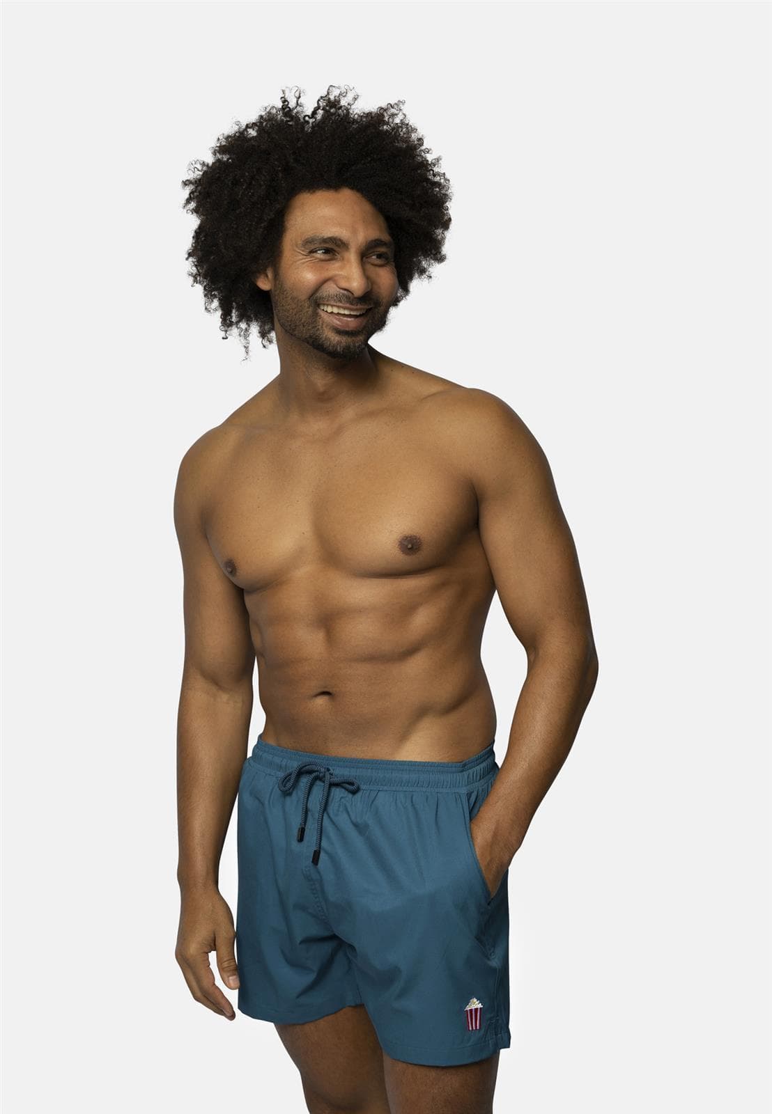 Badehose mit kleinem Motiv. Angebot von Unipolar DE.