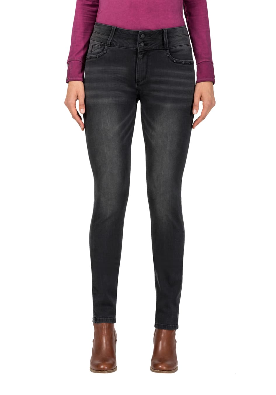 Timezone Jeans Slim Enya black used. Angebot von JeansWelt.de.