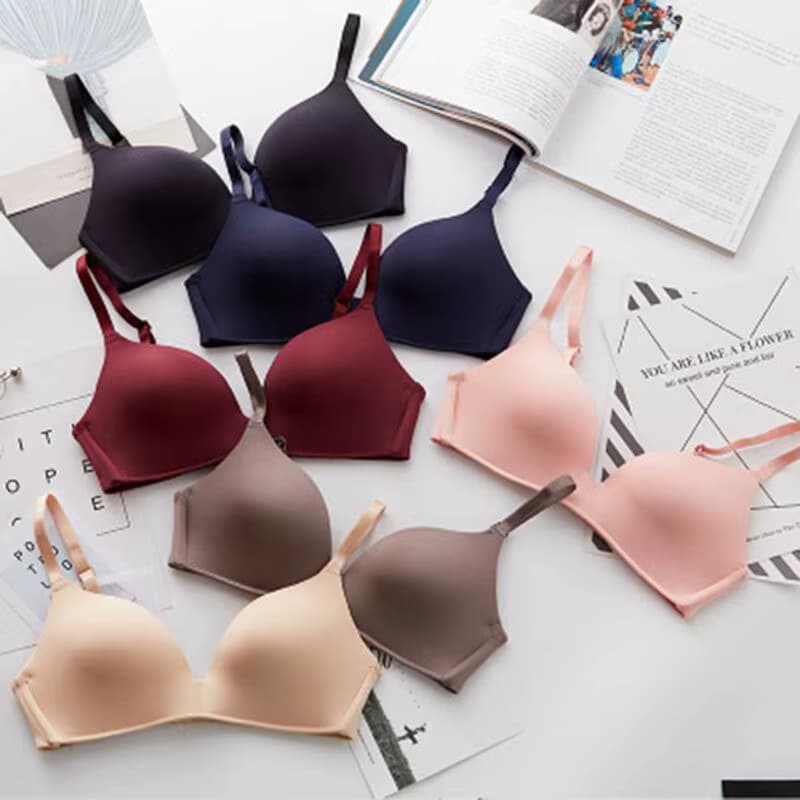 Dünne Dreieckige Cup Bh Verstellbarer Schultergurt Sammeln Büstenhalter Drahtlose Anti-glare Bralette Nahtlose Schlafen Frauen Dessous
