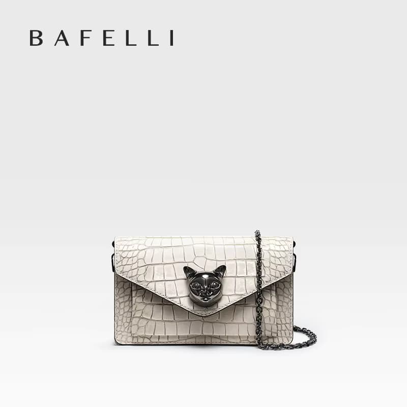 BAFELLI 2026 NEUE DAMEN-TASCHE MODE-TREND CLUTCH CAT CROSSBODY HANDTASCHEN LUXUS-MARKEN-DESIGNER KURZE KETTENHANDBAGS EINZELNERKAUF MÖGLICH
