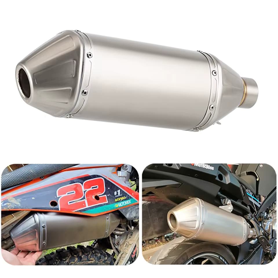 36–51 mm Universal-Motorrad-Schalldämpfer, Scrambling-Motorradauspuff CRF300L DR650 KLX250 WR450 Motocross Dirt Bike DRZ400 DL650
