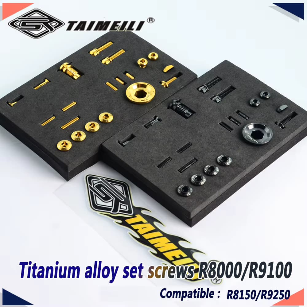TAIMEILI Titanlegierung Schrauben-Set für Fahrradübertragung R8000/9100/8150/9250 – Upgrade-Kit