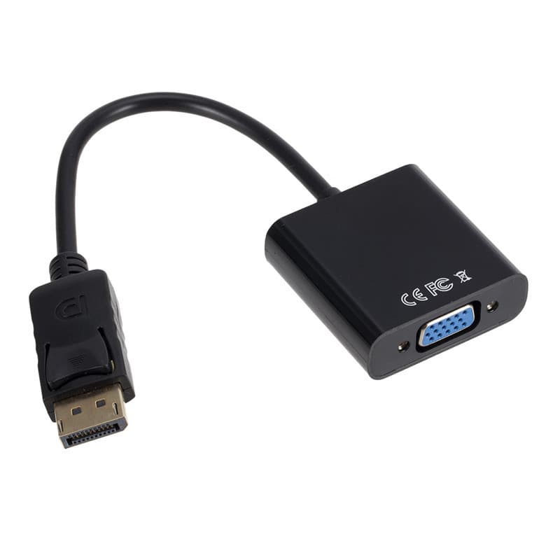 EWANTO VGA (w) auf DisplayPort (m) 255mm schwarz Adapterkabel, Monitoradapter, digital/analog DVCS-01. Offer from EWANTO DE.