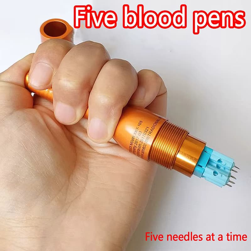 5-Kopf-Blutentnahmestift mit Dornen und Nadeln für die Blutentnahme bei Diabetikern