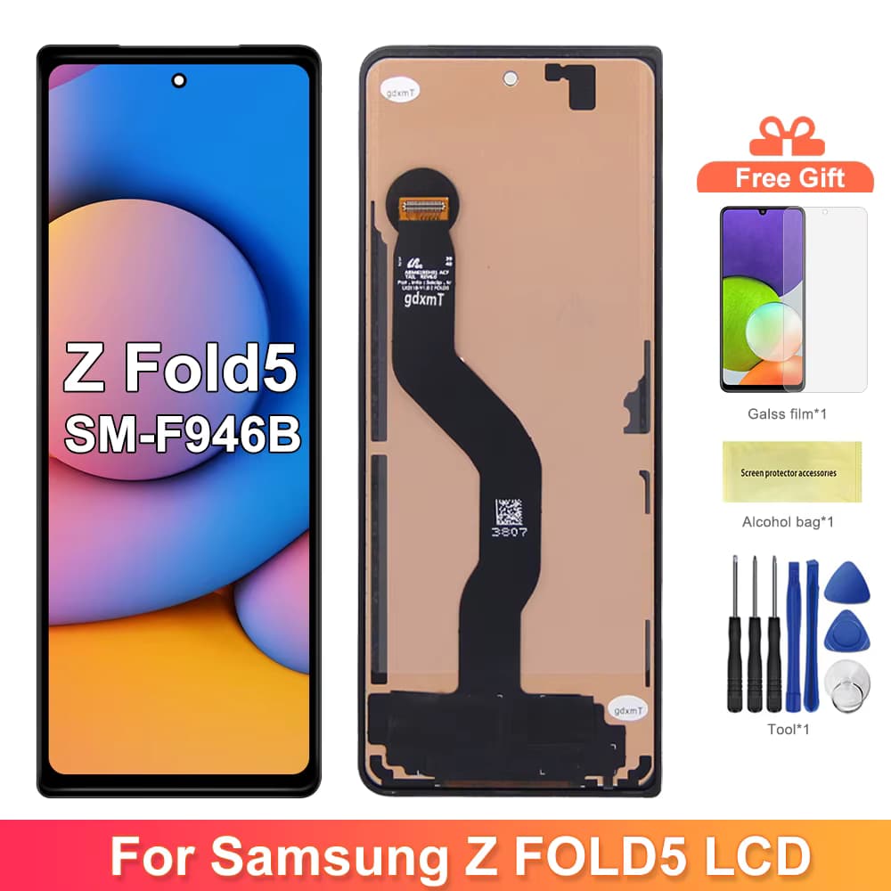 Für Samsung Z Fold5 5G SM-F946B, SM-F946B/DS, SM-F946U LCD Display Touch Z Fold 5 Bildschirm Digitizer Montage Ersatz LCD