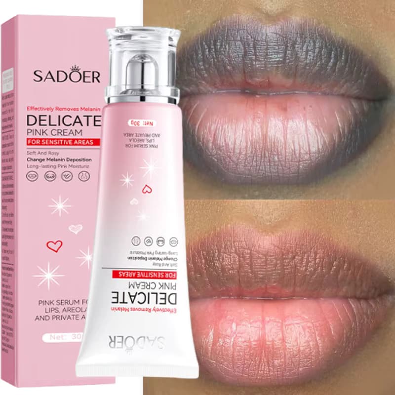 Schnell aufhellende Melanin-Lippenmaske: Entfernt dunkle Lippen, Lippenbalsam-Serum, Peeling, reduziert Lippenfältchen, entfernt abgestorbene Haut, nährende Reparatur, Lippenpflege, Make-up