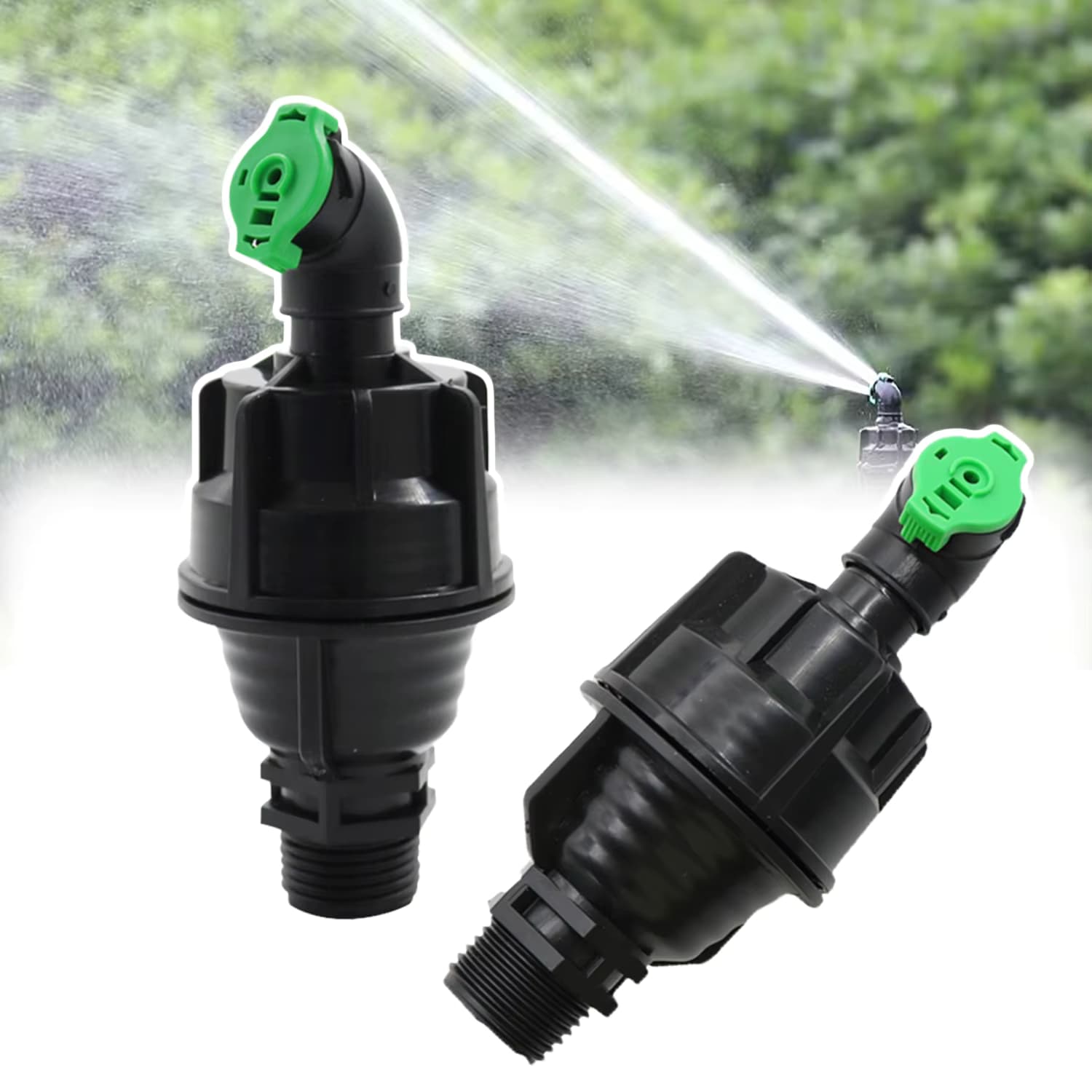360 ° Automatisch rotierende Sprinklerdüse mit 1/2 Zoll Außengewinde, Fernspray, Garten, Bauernhof, Gewächshaus, Feldbewässerungsdüse