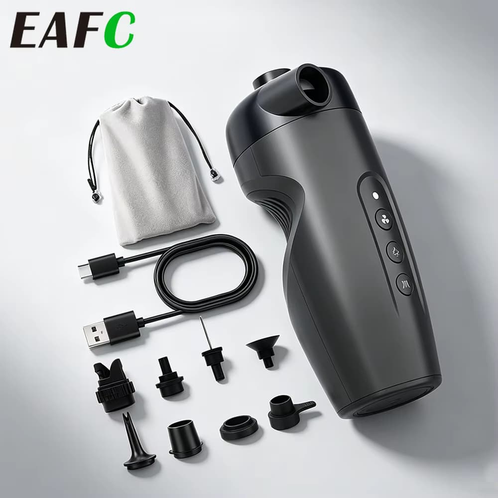 EAFC 20PSI kabellose elektrische Luftpumpe, wiederaufladbarer tragbarer Inflator für SUP Stand Up Paddle Board, Boot, Outdoor, Camping