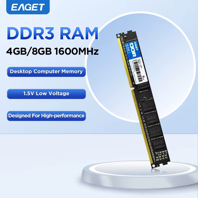 Eaget DDR3 PC RAM Memoria 4GB 8GB 16GB 1600MHz DIMM Desktop-Computer Speicher Rams für Computador PC