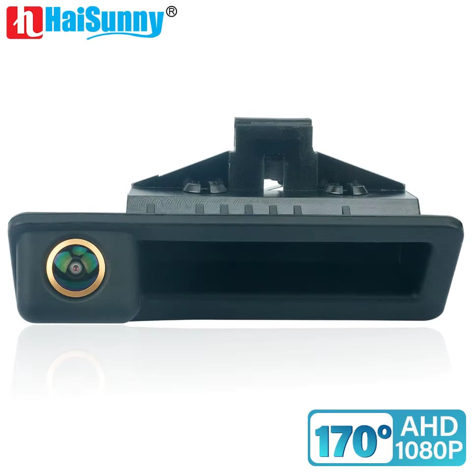 170 ° AHD 1080P Hinten Kamera Für BMW 1 3 5 Serie E90 E91 E92 E93 X6 E71 X5 E70 X1 X6 Nachtsicht Stamm Griff Auto Parkplatz HD