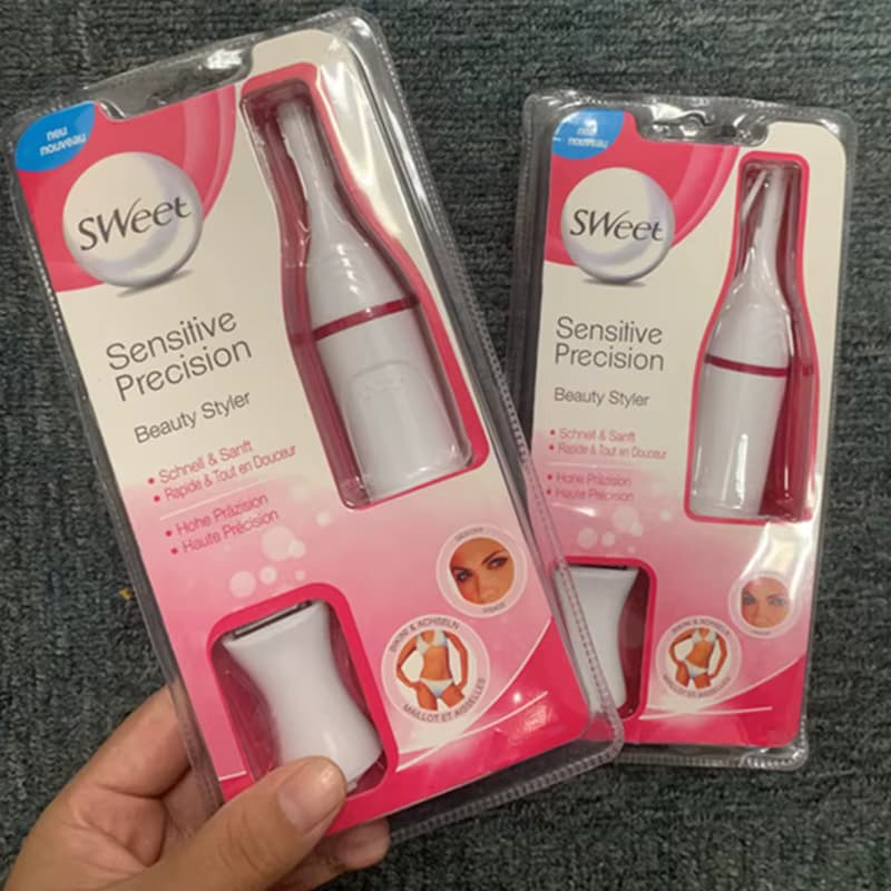 1/2 Stück 5-in-1 Elektrischer Epilierer Schmerzfreier Trimmer für Augenbrauen Körper Bikinizone Gesichtshaarentfernung Multifunktions-Haarrasierer
