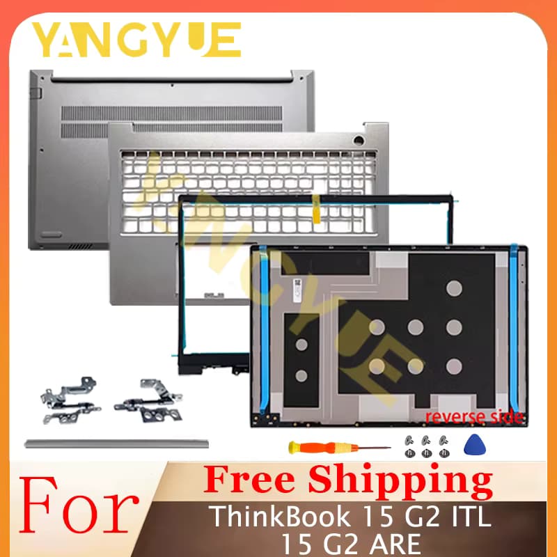 Neue Notebook-Hüllen für ThinkBook 15 G2 ITL ThinkBook 15 G2 SIND LCD-Rückseite/Lünette/Scharniere/Scharnierabdeckung/Handballenauflage/Unterseite