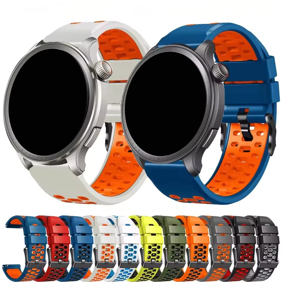 22mm Silikonarmband für Suunto Run / Race 2 Uhrenarmband für Suunto 9 Peak / 5 Peak / Grit X-Pro / Vantage M / M2 Uhrenarmband