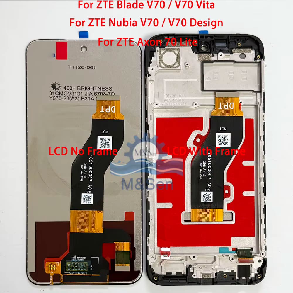 Original für ZTE Blade V70 Vita LCD Nubia V70 Design Display Axon 70 Lite Bildschirm für ZTE Blade V70 Max Nubia V70Max Rahmen