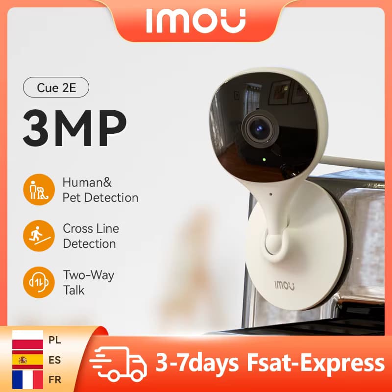 IMOU Cue 2E 3MP WLAN-Kamera Babymonitor-Kamera mit Menschenerkennung Kompakte Intelligente Nachtsichtkamera für Innenräume Mini-Überwachungskamera
