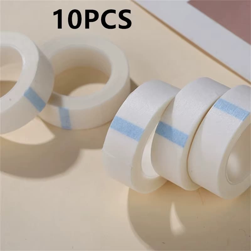 Neue 1/5/10PCS Weiß Band Auge Falsche Wimpern Patch Atmungsaktive Medizinische Papier Bänder Wimpern Verlängerung Lint Augenlid Aufkleber 9M * 1,25 CM