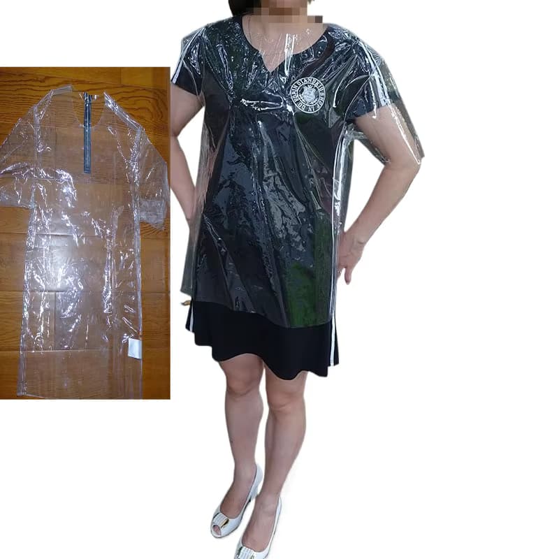 Modisches Transparentes TPU Kurzarm-T-Shirt Durchsichtiges Plastik-Oberteil Weich Leicht Trendige Streetwear Lässig Party Club Alltag