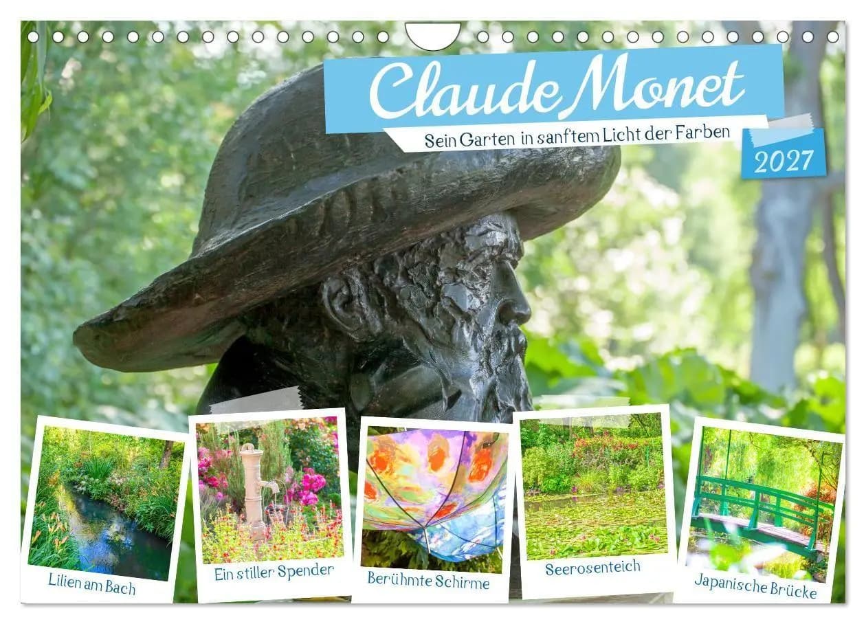 Claude Monet - Sein Garten in sanftem Licht (Wandkalender 2027 DIN A4 quer), CALVENDO Monatskalender. Offer from preigu DE.