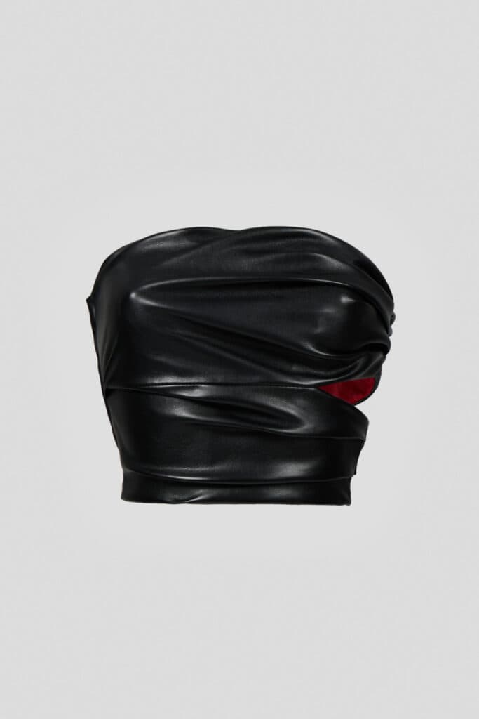 Drapped black top. Angebot von LIKA.