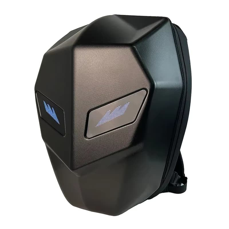 LED Wandern Rucksack Für Männer Hard Shell LED Motorrad Radfahren Helm Rucksack frau Business Reise Wasserdichte Laptop Rucksack