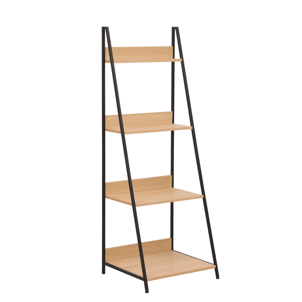 Happy Home Holz-Buchregal, ca. 52 x 47 x 146 cm - Holz & Schwarz
